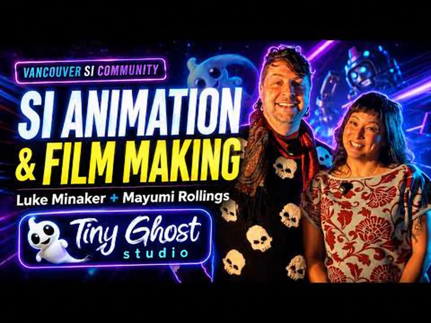 Luke Minaker and Mayumi Rollings cover with SI Animation and Film Making parody lettering.